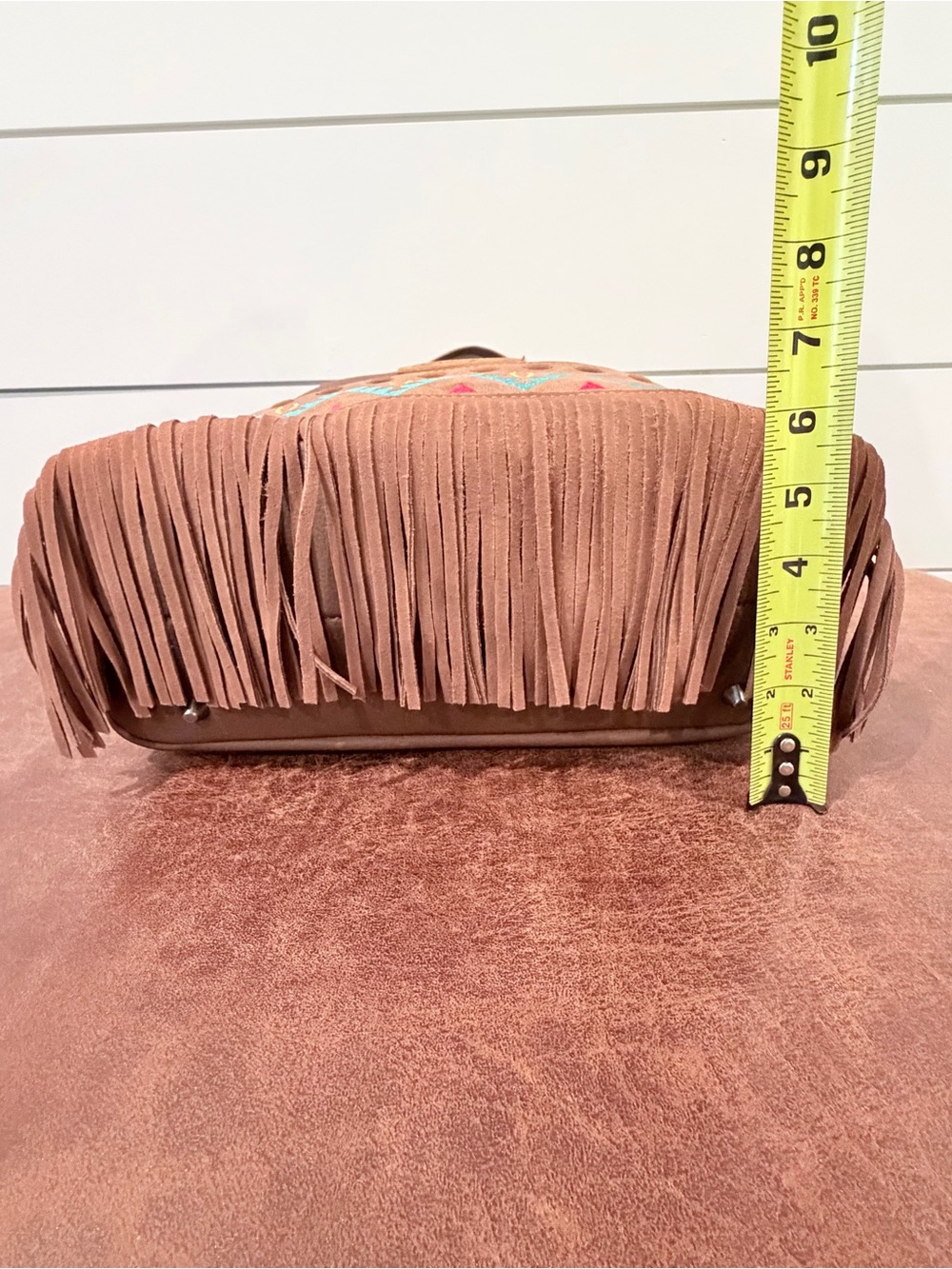 Wrangler Fringe Hobo Tribal Bag Western Boho Coastal Cowgirl Rodeo Core Aztec - Picture 8 of 10
